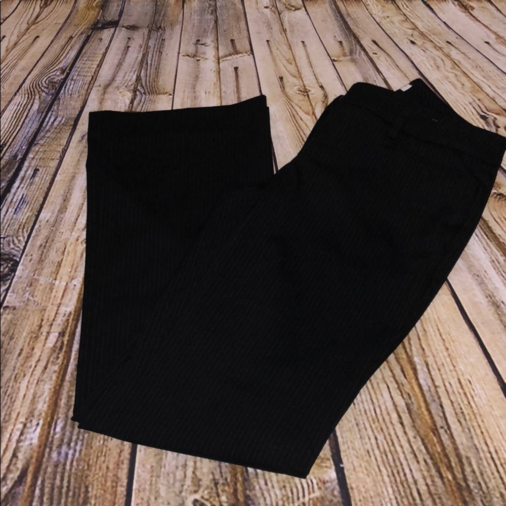 New York & Company stretch black pinstripe trouser